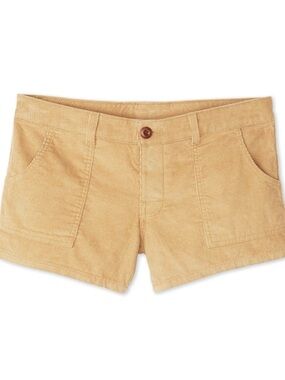 Birdwell Beach Britches WOMEN'S CLASSIC CORDUROY SHORTS in Toast  in Size 4.